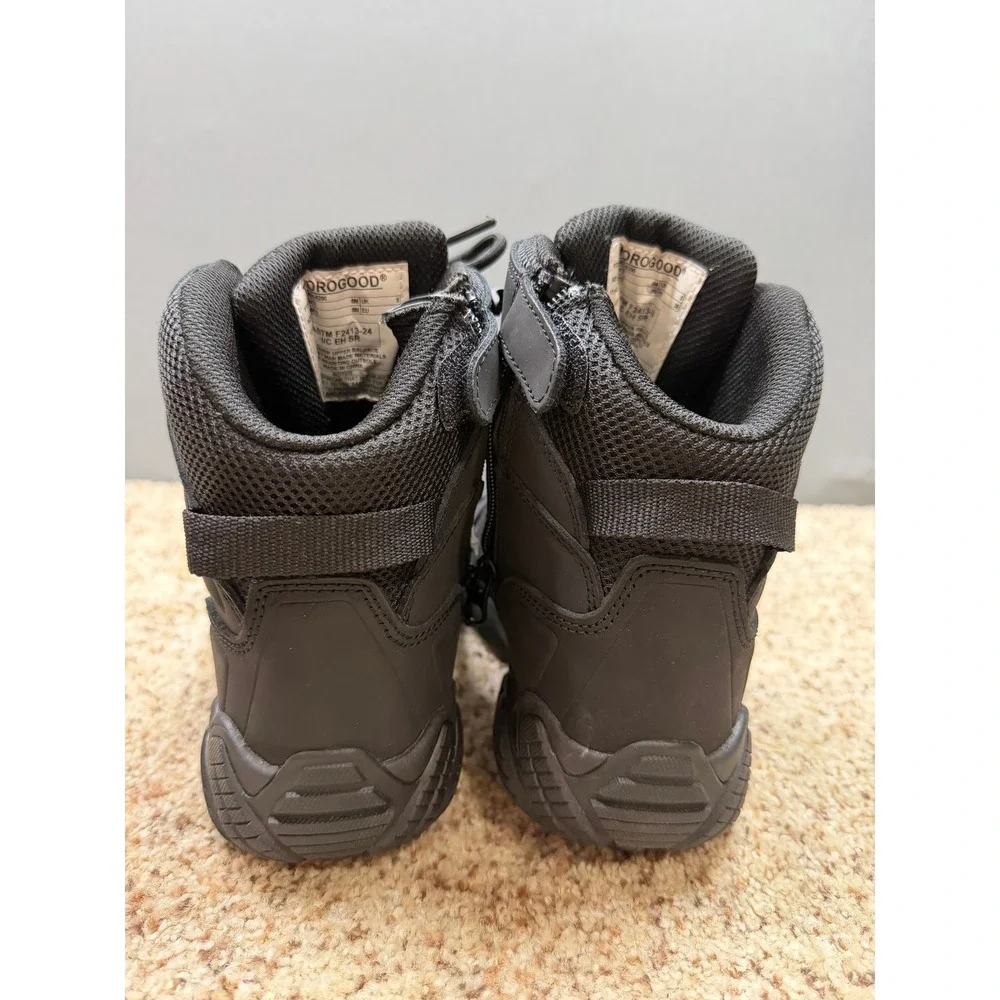 Thorogood Gen-flex2‎ Tactical Boots Men's Black Composite Toe Side Zip 6M